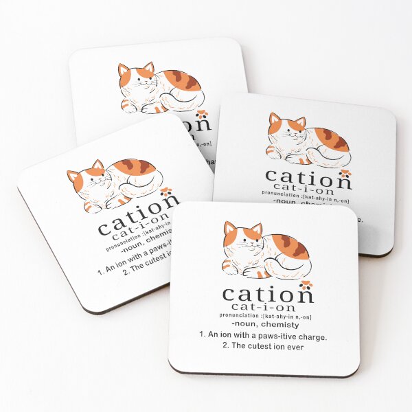 Item preview, Copy of cat-ion, Cation is the cutest ion in chemistry designed and sold by Tiziza.