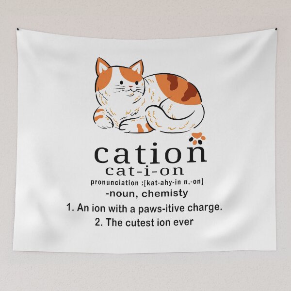 Item preview, Copy of cat-ion, Cation is the cutest ion in chemistry designed and sold by Tiziza.