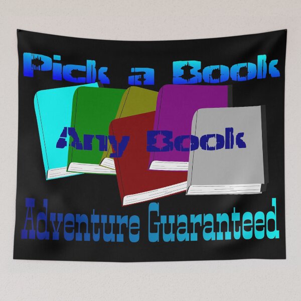 Item preview, Librarian design, Pick a Book, Any book, Adventure guaranteed designed and sold by AFordhamDesigns.