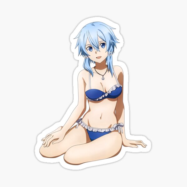 Sword Art Online - Anime- Asuna Yuuki d. Bikini Sun Fun Sticker Vinyl Decal  SAO