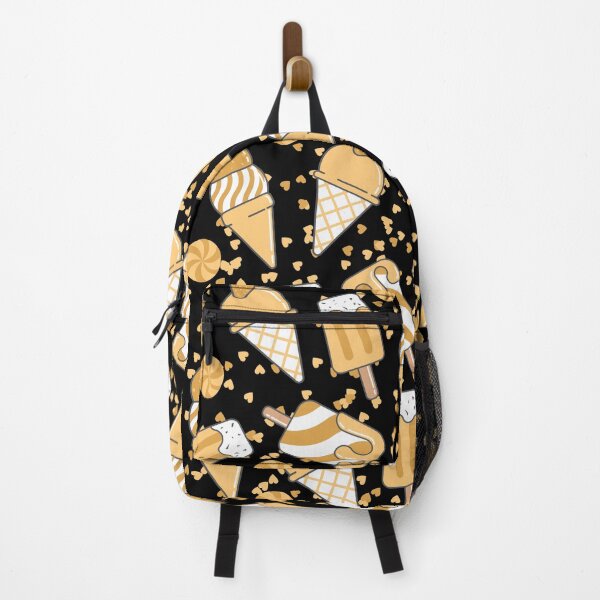 Item preview, Icecream Fall with Confetti (black-yellow) designed and sold by Dorina Larsdotter.