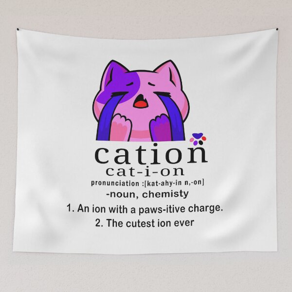 Item preview, cat-ion, Cation is the cutest ion in chemistry designed and sold by Tiziza.