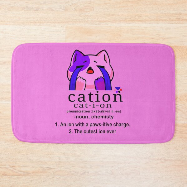 Item preview, cat-ion, Cation is the cutest ion in chemistry designed and sold by Tiziza.