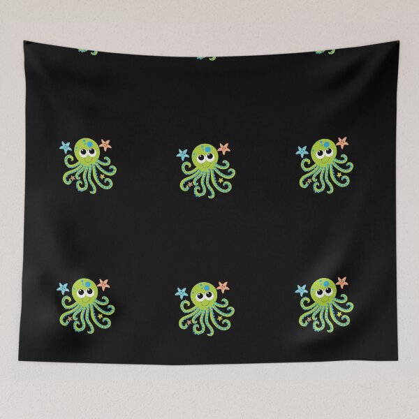 Item preview, funny octopus with star fish,cute designed and sold by storefamily ★★★★★.