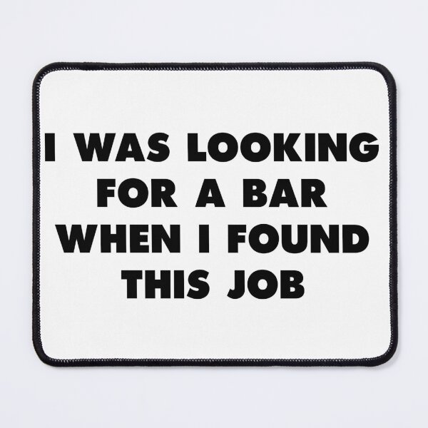 Item preview, Looking for a bar in black designed and sold by hex-a-gon.