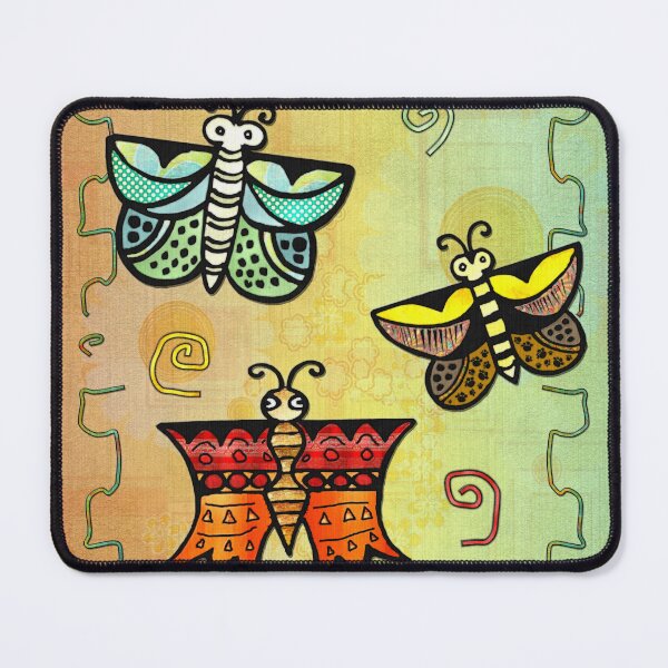 Item preview, Zuni Butterfly Folk Art designed and sold by bohemianbound.