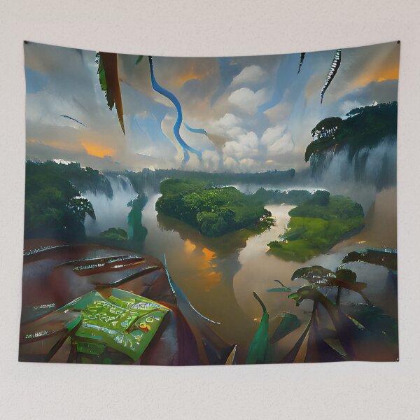 Item preview, AI generated art, Amazon Rainforest designed and sold by aiartdirection.