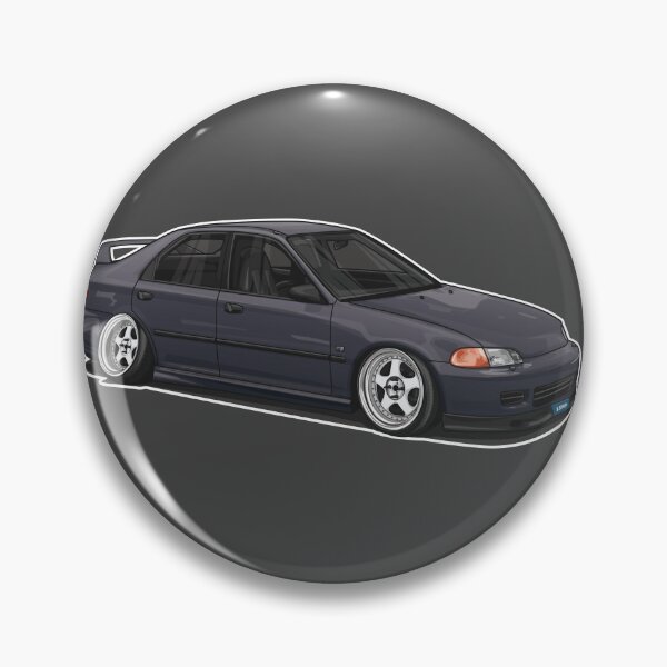 Item preview, Negro Gris Civic Genio Montaje designed and sold by carvect-id.