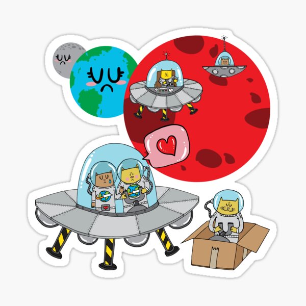 Space Cats Sticker