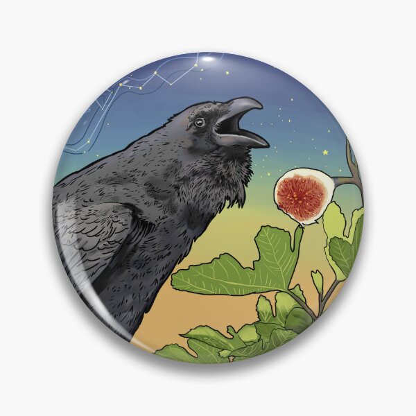 Item preview, Black Crow and Figs Constellation Corvus and Hydra designed and sold by vinpauld.