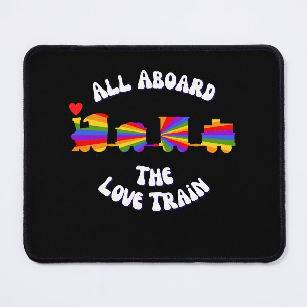 Item preview, Rainbow Retro Love Train White Letters Graphic designed and sold by podguy.