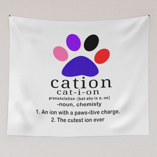 Item preview, cat-ion, Cation is the cutest ion in chemistry designed and sold by Tiziza.