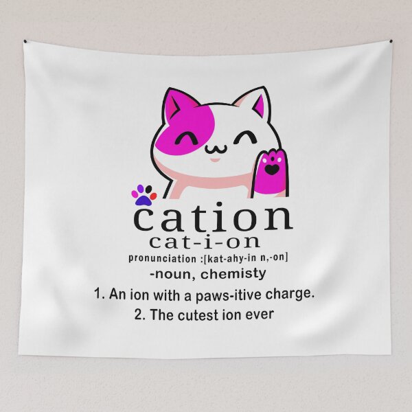 Item preview, cat-ion, Cation is the cutest ion in chemistry designed and sold by Tiziza.