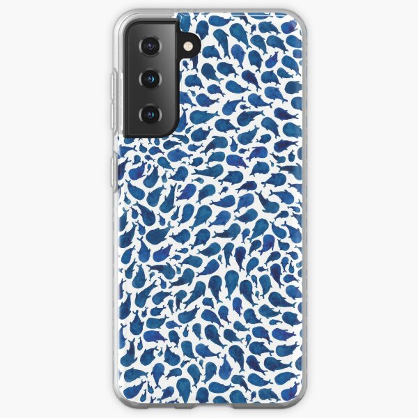Watercolour Blue Whales Samsung Galaxy Soft Case