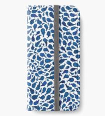 Vinilo o funda para iPhone Ballenas azules de acuarela