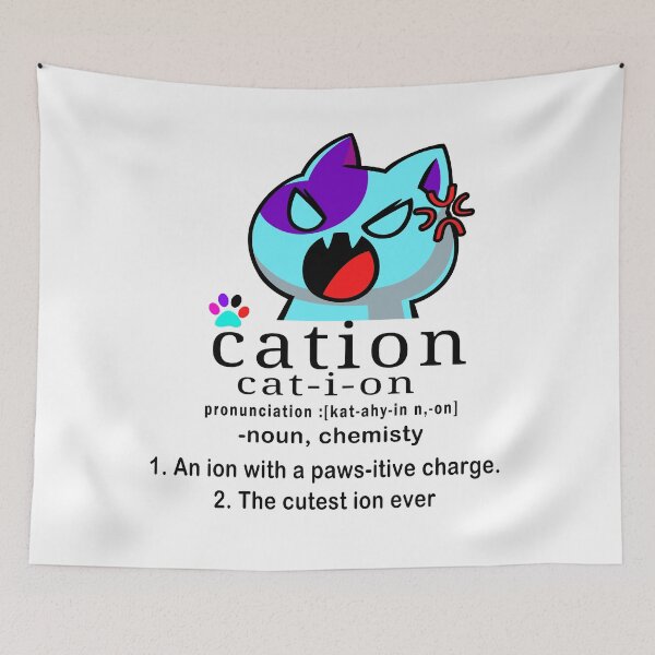 Item preview, cat-ion, Cation is the cutest ion in chemistry designed and sold by Tiziza.