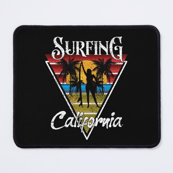 Item preview, Vintage Surfing Girl California Beaches Surf Cali Beach Bum designed and sold by CharJens.