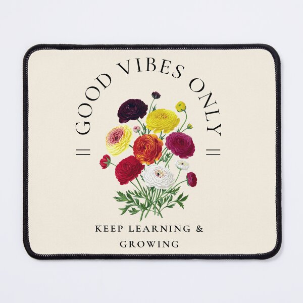 Item preview, Good Vibes Only Keep Growing Keep Learning designed and sold by SocialLook.