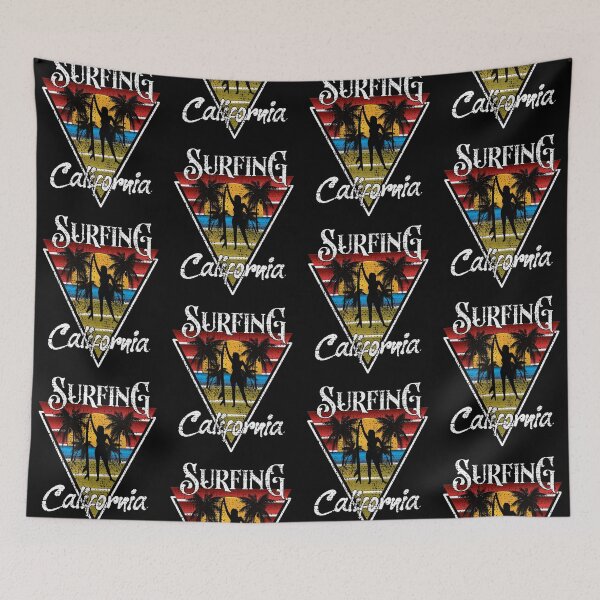 Item preview, Vintage Surfing Girl California Beaches Surf Cali Beach Bum designed and sold by CharJens.