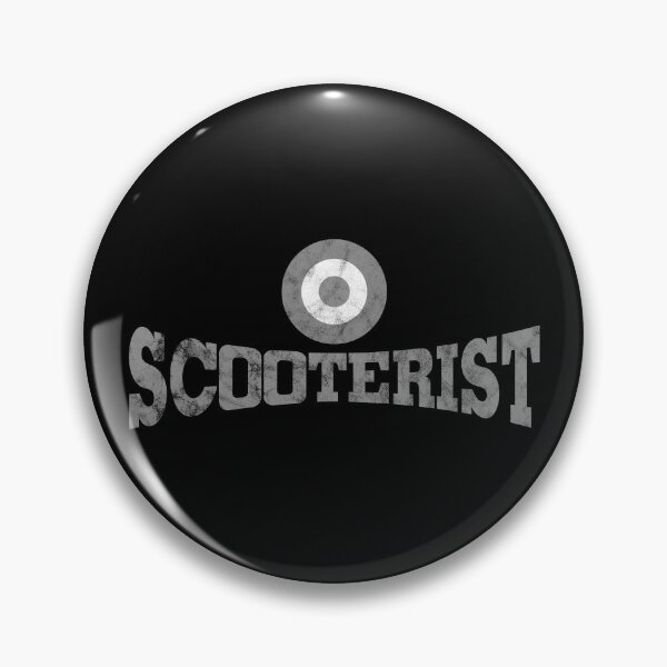 Item preview, Scooterist with RAF target distressed in grey designed and sold by peterpaz.