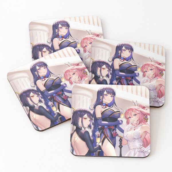 Item preview, Hot Kujou, Raiden & Miko Genshin Impact designed and sold by genshinwaifus.