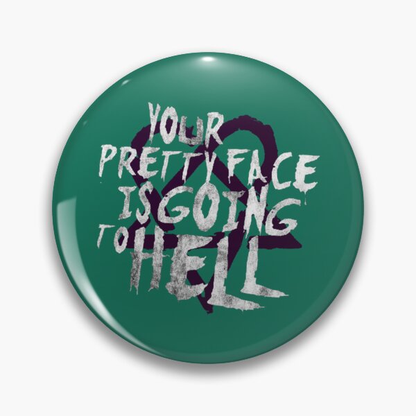 Item preview, CHim Band Your Pretty Face Is Going To Hell Heartagram Him    designed and sold by OnTheRunFinds.