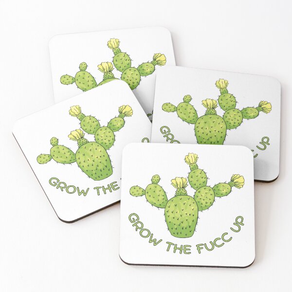 Item preview, Grow the Fucc Up Succulent Lover Gift Funny Succulent Botanical Cactus Plant Pun designed and sold by CaitU.