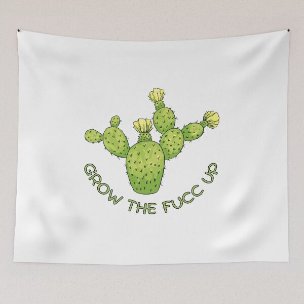 Item preview, Grow the Fucc Up Succulent Lover Gift Funny Succulent Botanical Cactus Plant Pun designed and sold by CaitU.