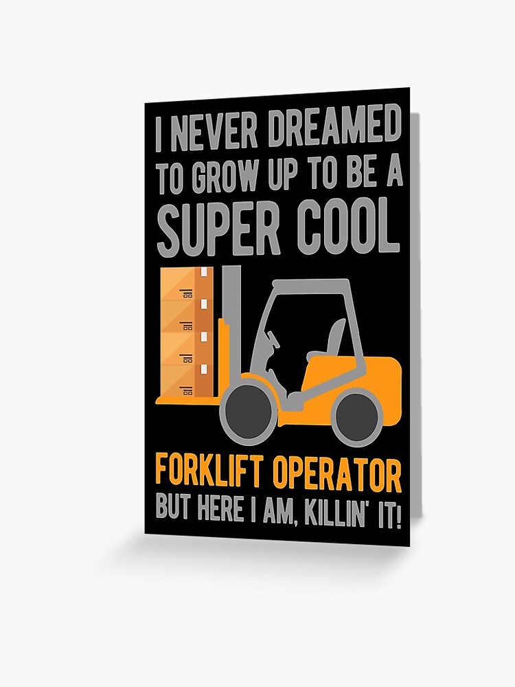 Forklift truck driver gifts cool quote forklift Zip Pouch by