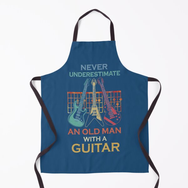 Item preview, Men Women Guitarist Shirt Never Underestimate Retro Vintage designed and sold by OnTheRunFinds.