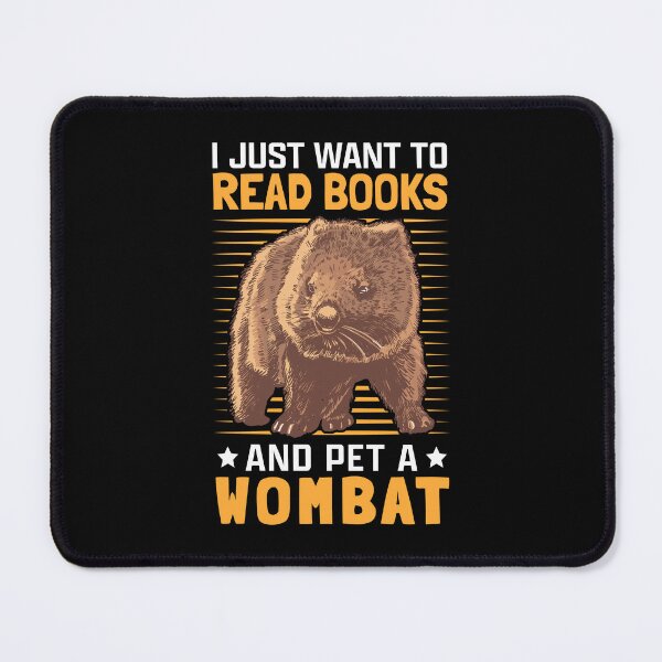 Item preview, Wombats and reading books marsupial wombat designed and sold by madgrfx.
