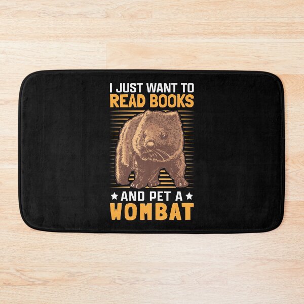 Item preview, Wombats and reading books marsupial wombat designed and sold by madgrfx.