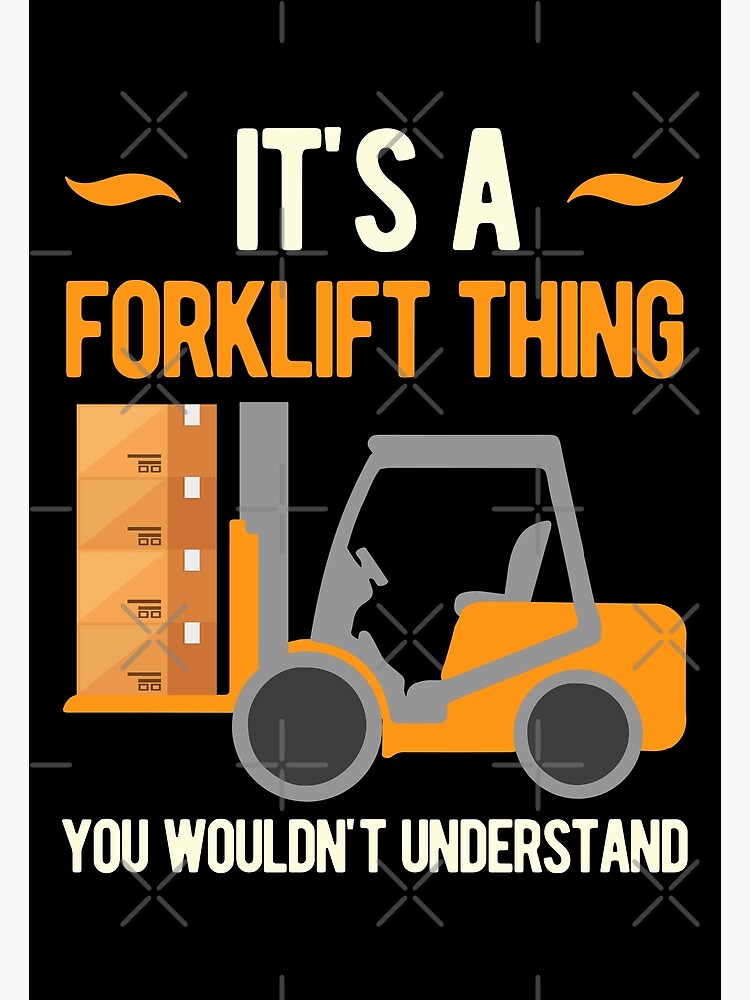 Forklift truck driver gifts cool quote forklift Zip Pouch by