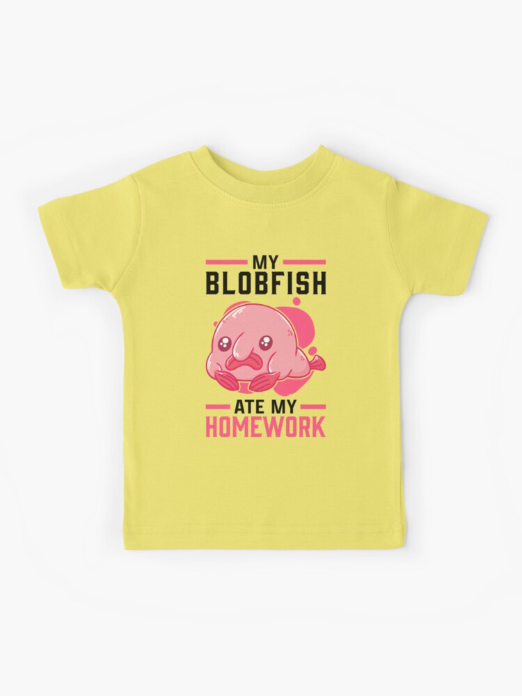 Blobfish ate my homework Meme ugly blob fish T-Shi T-Shirt