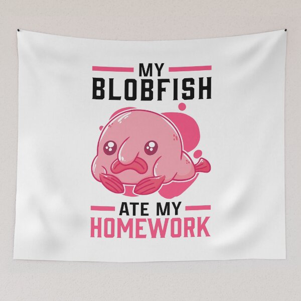 Item preview, Blobfish homework meme ugly blobfish designed and sold by madgrfx.