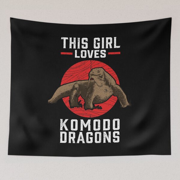 Item preview, Girl the komodo dragon loves dragons komodo dragon designed and sold by madgrfx.