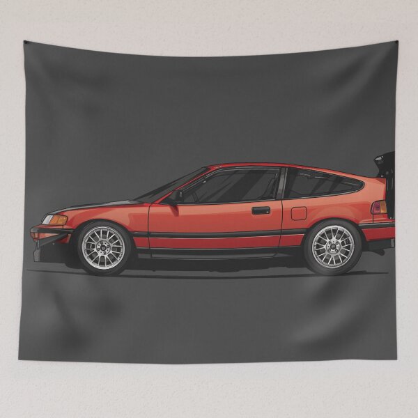 Item preview, Red CR-X CRX Car Compact Car designed and sold by carvect-id.