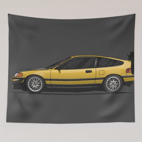 Item preview, Yellow CR-X CRX Car Compact Car designed and sold by carvect-id.