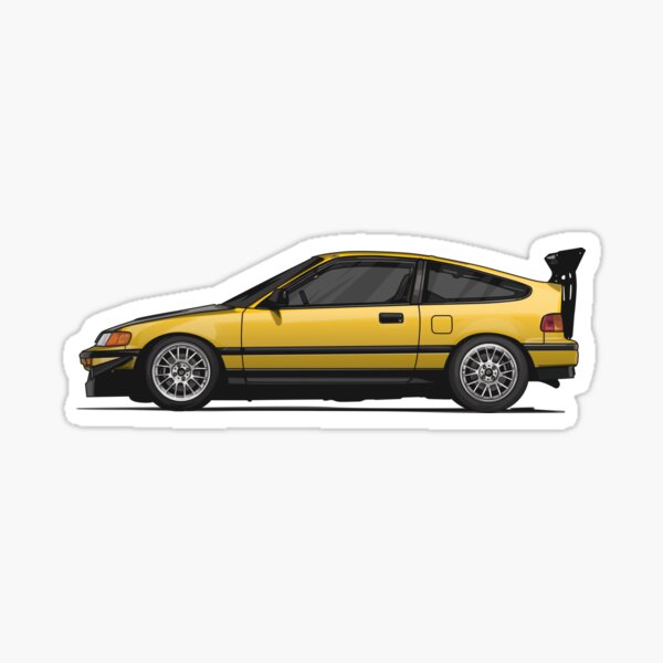 Item preview, Yellow CR-X CRX Car Compact Car designed and sold by carvect-id.