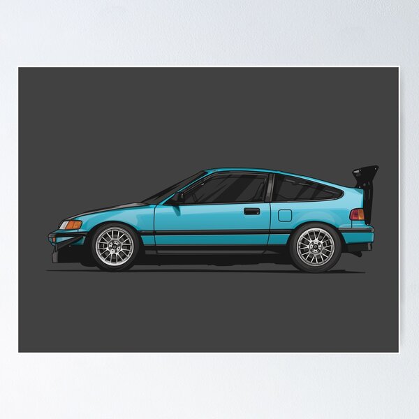 Item preview, Cyan CR-X CRX Car Compact Car designed and sold by carvect-id.