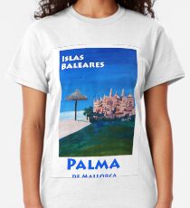 Palma de Mallorca with La Seu Cathedral - Retro Vintage Poster Classic T-Shirt