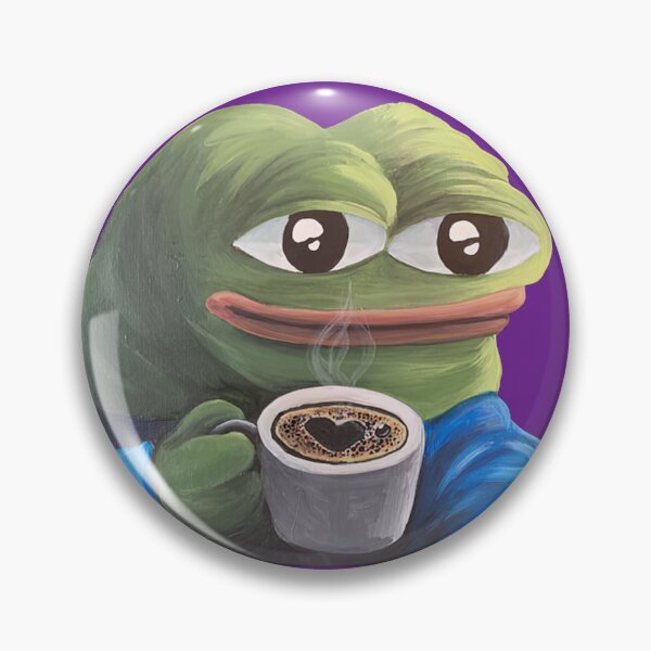 Item preview, Pepe Coffee Chill - Funny Memes designed and sold by V0L0S.