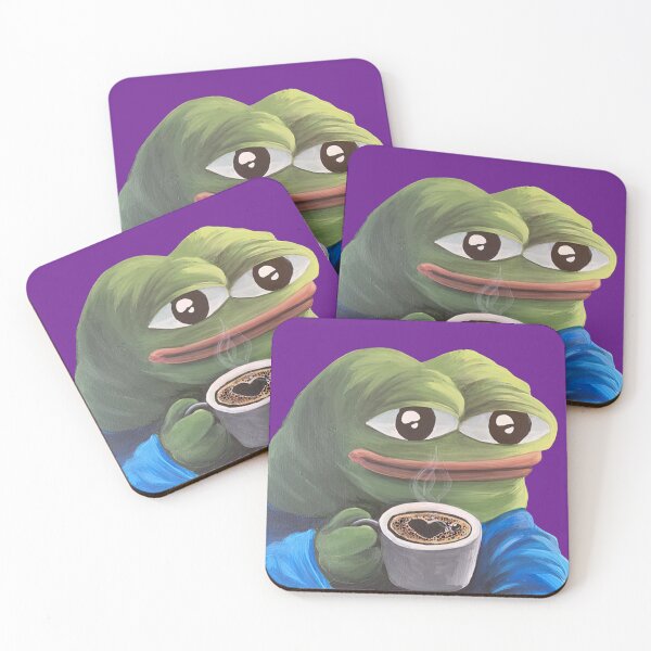 Item preview, Pepe Coffee Chill - Funny Memes designed and sold by V0L0S.