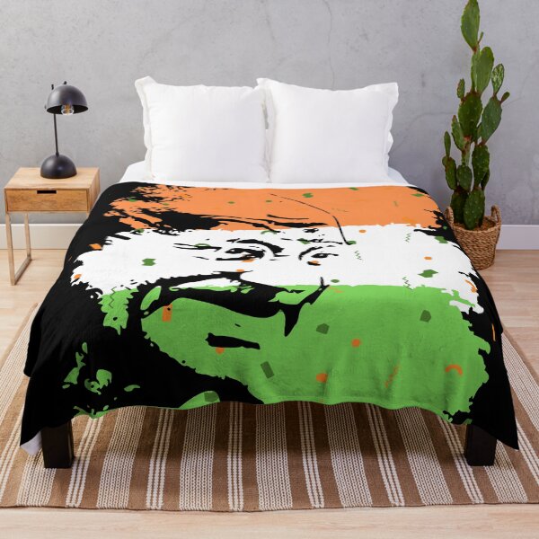 Item preview, gandi traditional indian art with the indian flag designed and sold by achrworld.