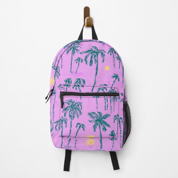 Item preview, Bright palm tree beach tropical pattern designed and sold by bokasin.