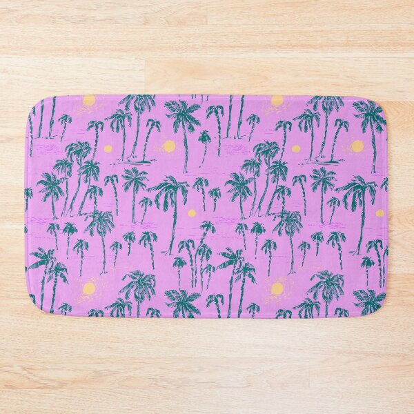 Item preview, Bright palm tree beach tropical pattern designed and sold by bokasin.