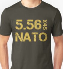 5.56 x 45 mm NATO - Yellow Unisex T-Shirt