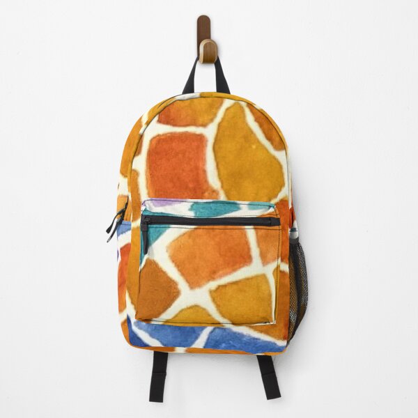 Item preview, mosaic Shell Watercolor orange designed and sold by Cobalt Blue Watercolors.