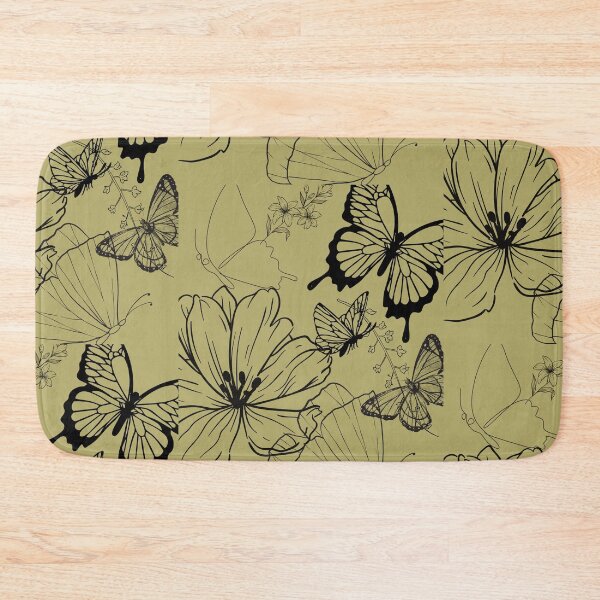 Item preview, Stylized Flowers & Butterfly Line Drawing Design designed and sold by EarthArtDesigns.