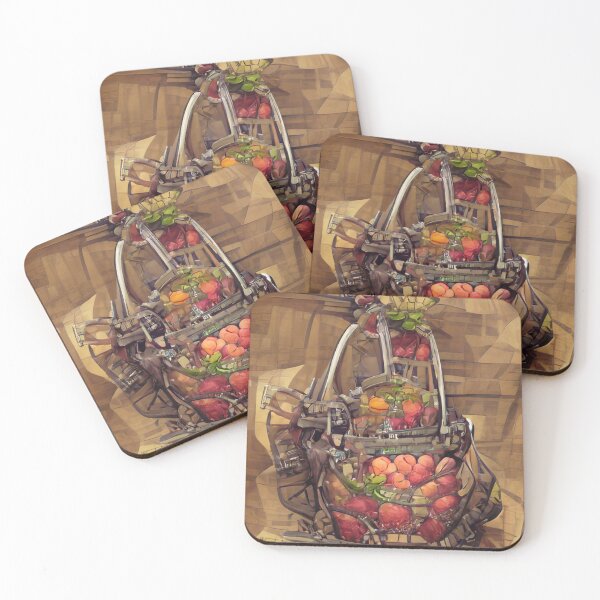Item preview, A Basket of Peaches and Nectarines designed and sold by ~.